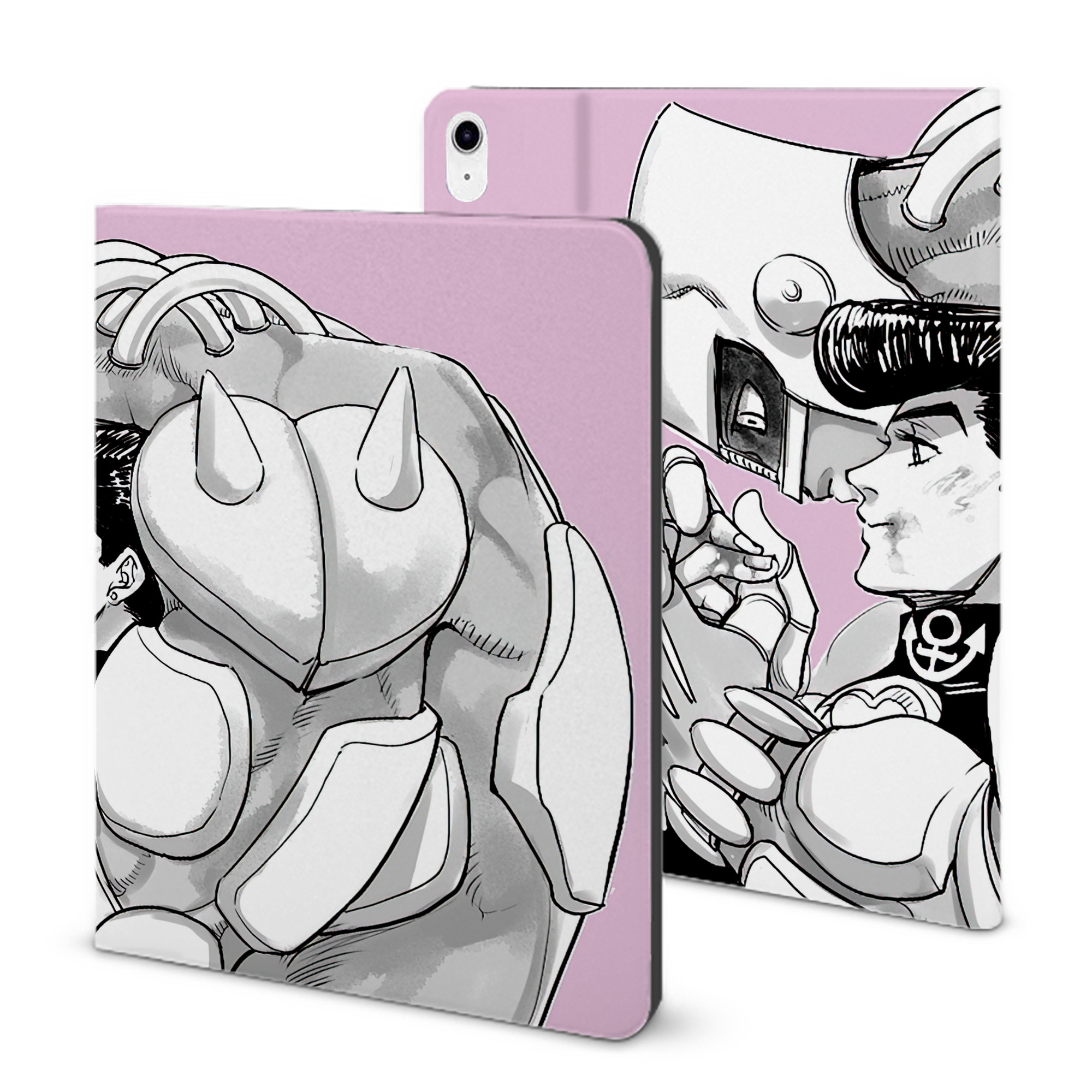 （画像用） ジョジョの奇妙な冒険 JoJo's Bizarre Adventure IPad ケース ブック型 PUレザー TPU 耐衝撃 軽量 薄型 ペン収納なし 全面保護 IPad 各モデル対応